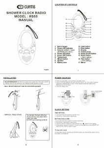 Handleiding Curtis RS55 Radio