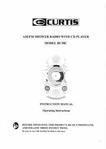 Manual Curtis RS58C Radio