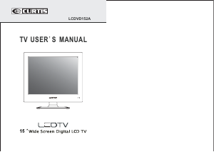 Handleiding Curtis LCDVD152A LCD televisie