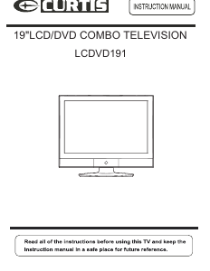 Manual Curtis LCDVD191 LCD Television