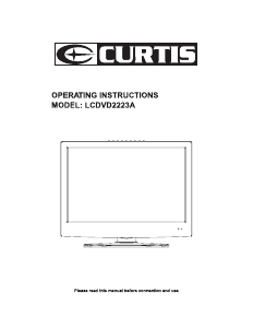 Handleiding Curtis LCDVD2223A LCD televisie