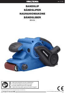 Käyttöohje Biltema BS 810 Nauhahiomakone