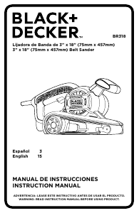 Handleiding Black and Decker BR318 Bandschuurmachine