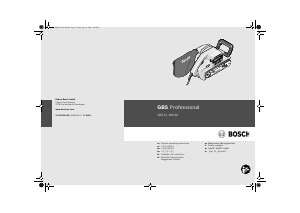 Hướng dẫn sử dụng Bosch GBS 100 AE Máy mài dùng đai