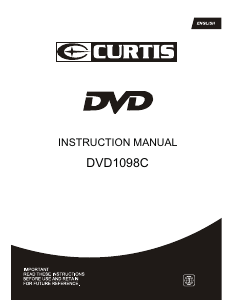 Manual Curtis DVD1098C DVD Player