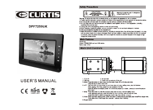 Handleiding Curtis DPF7250UK Digitale fotolijst