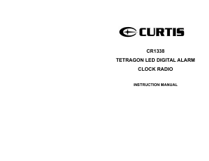 Mode d’emploi Curtis CR1338 Radio-réveil