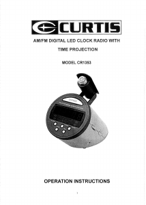 Handleiding Curtis CR1353 Wekkerradio