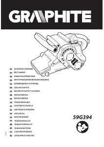 Manuál Graphite 59G394 Pásová bruska