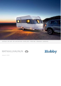 Käyttöohje Hobby De Luxe 455 UF (2015) Matkailuvaunu