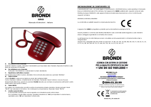 Manuale Brondi Sirio Telefono