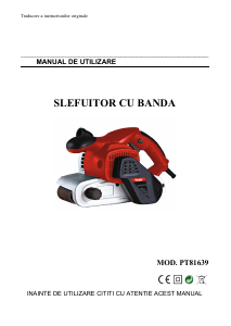 Manual Panzer PT81639 Şlefuitor cu bandă