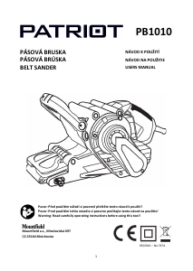 Handleiding Patriot PB1010 Bandschuurmachine