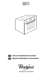 Manual Whirlpool AKZM 770/NB Oven