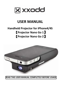 Bruksanvisning XXODD Nano Go 1 Projektor