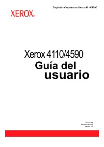 Manual de uso Xerox 4110 Impresora multifunción