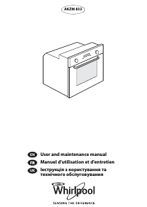 Manual Whirlpool AKZM 833/IXL Oven