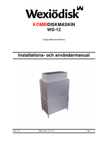 Bruksanvisning Wexiödisk WD-12 Diskmaskin