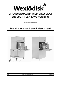 Bruksanvisning Wexiödisk WD-90GR Flex Diskmaskin