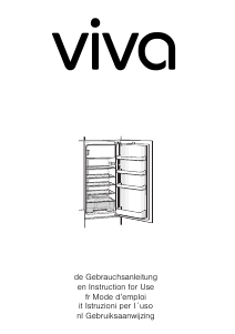 Manual Viva VVIL1820 Refrigerator