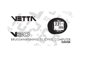 Brugsanvisning Vetta V30 Cykelcomputer