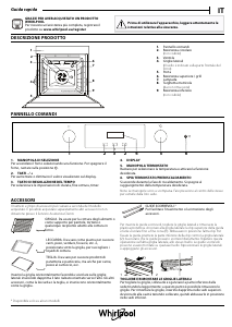 Manuale Whirlpool OAKP9 7451 H IX Forno