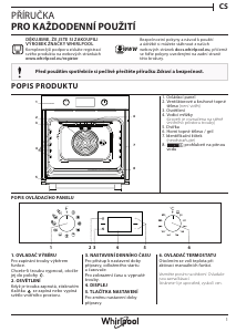 Manuál Whirlpool OAS KC8V1 BLG Trouba