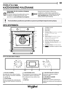 Návod Whirlpool OAS KP8V1 IX Rúra