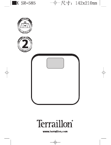 Manuale Terraillon Window Bilancia