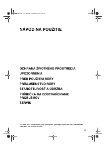 Návod Whirlpool OBI D00 S Rúra