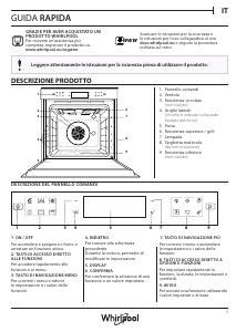 Manuale Whirlpool W6 OM4 4S1 H BL Forno