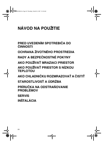 Návod Whirlpool ACO 051 Chladnička