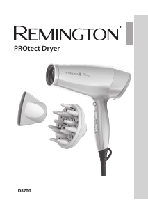 Kullanım kılavuzu Remington D8700 PROtect Saç kurutma makinesi