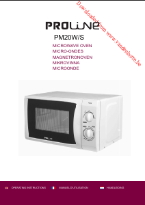Mode d’emploi Proline PM20S Micro-onde