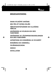 Bruksanvisning Whirlpool ARC 0140 Kylskåp