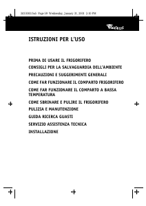 Manuale Whirlpool ARC 0170/AL Frigorifero