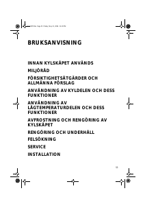 Bruksanvisning Whirlpool ARC 0451 Kylskåp