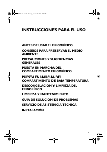 Manual de uso Whirlpool ARC 0470 Refrigerador