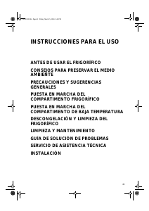 Manual de uso Whirlpool ARC 0510 Refrigerador