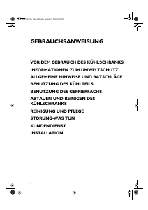 Bedienungsanleitung Whirlpool ARC 0890 Kühlschrank