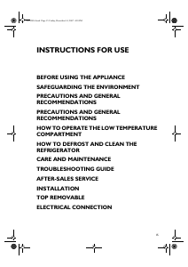 Manual Whirlpool ARC 104 Refrigerator