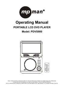 Manual Mpman PDVS900 DVD Player