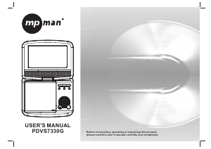 Mode d’emploi Mpman PDVS7330G Lecteur DVD