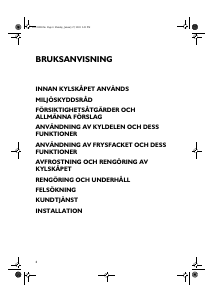 Bruksanvisning Whirlpool ARC 1571 Kylskåp