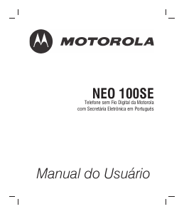 Manual Motorola NEO 100SE Telefone sem fio