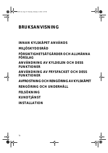 Bruksanvisning Whirlpool ARC 1671 Kylskåp