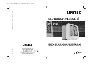 Bedienungsanleitung Lifetec LT 15180 Blutdruckmessgerät