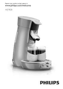 Bedienungsanleitung Philips HD7828 Senseo Viva Cafe Kaffeemaschine