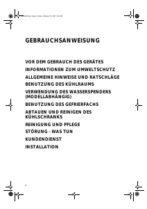 Bedienungsanleitung Whirlpool ARC 190/IX AQUA Kühlschrank