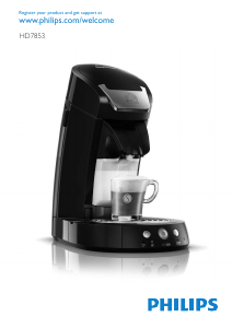 Bruksanvisning Philips HD7853 Senseo Cappucino Select Kaffemaskin